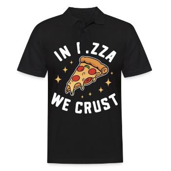 Pizza Italie Restauration rapide - Polo Homme - noir - Devant - Kai (181cm)
