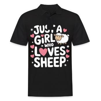 Sheep Sheep Farmer Lamb Farmer - Men's Polo Shirt - black - Front - Kai (181cm)