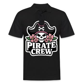 Pirate Pirate Carnaval Halloween - Polo Homme - noir - Devant - Kai (181cm)