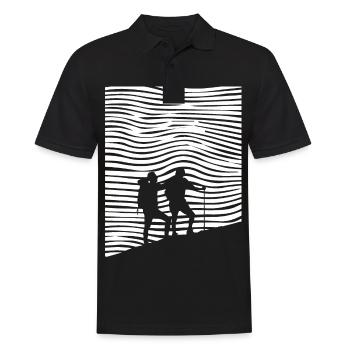 Hiking - (6) - Men's Polo Shirt - black - Front - Kai (181cm)
