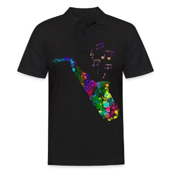 saxophone - Polo Homme - noir - Devant - Kai (181cm)