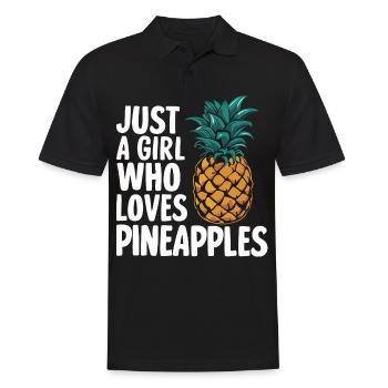 Ananas Fruit tropical hawaïen - Polo Homme - noir - Devant - Kai (181cm)