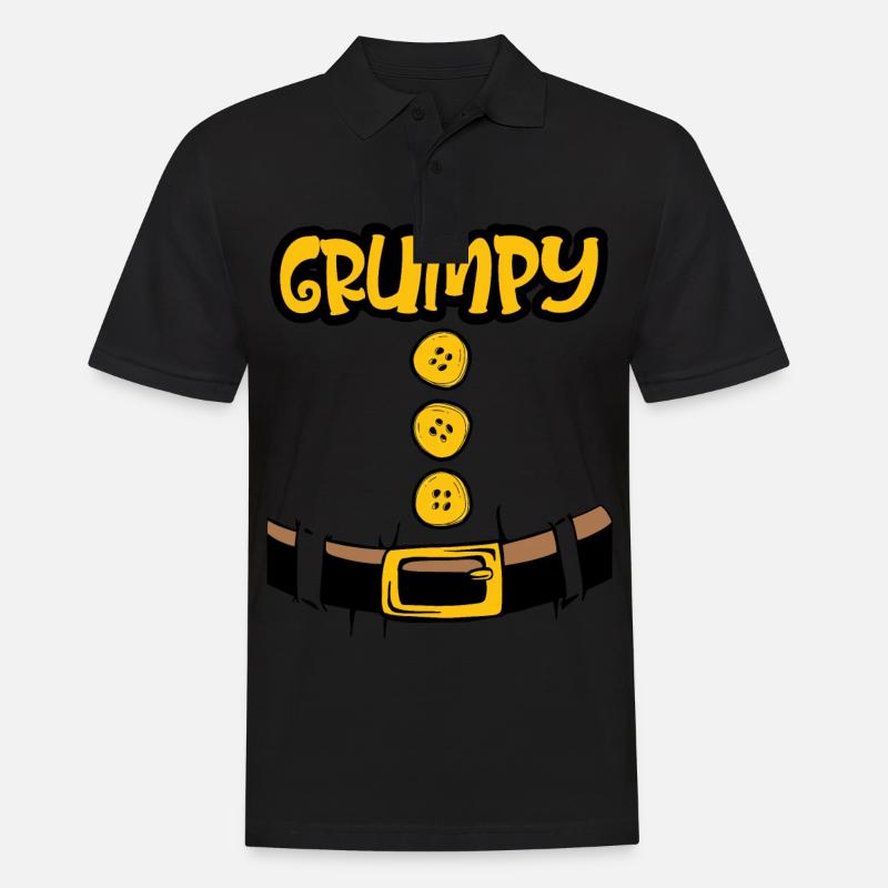 Grumpy Zwerg Halloween Kostüme - Männer Poloshirt - Schwarz