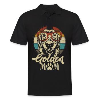 Golden Retriever Golden Mom Dogs Mama Mistress - Polo Homme - noir - Devant - Kai (181cm)