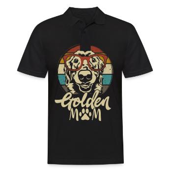 Golden Retriever Golden Mom Dogs Mama Mistress - Polo Homme - noir - Devant - Kai (181cm)