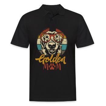 Golden Retriever Golden Mom Dogs Mama Mistress - Polo Homme - noir - Devant - Kai (181cm)
