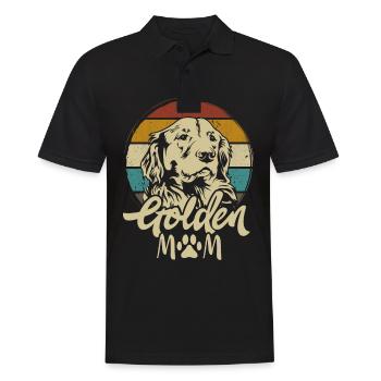Golden Retriever Golden Mom Dogs Mama Mistress - Polo Homme - noir - Devant - Kai (181cm)