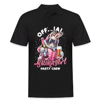 Skifahren Official Skihaserl Party Crew Apres Ski - Männer Poloshirt - Schwarz - Vorne - Kai (181cm)