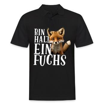 Bin halt ein Fuchs Fuchsliebhaber Statement - Männer Poloshirt - Schwarz - Vorne - Kai (181cm)