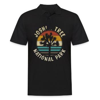 Joshua Tree Nationalpark Kalifornien - Männer Poloshirt - Schwarz - Vorne - Kai (181cm)