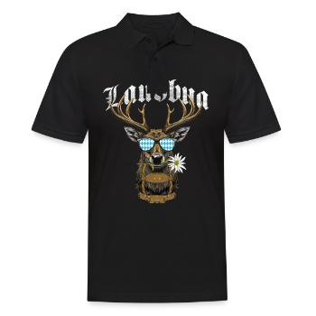 Lausbua T-shirt Chemise traditionnelle homme Chemise traditionnelle - Polo Homme - noir - Devant - Kai (181cm)