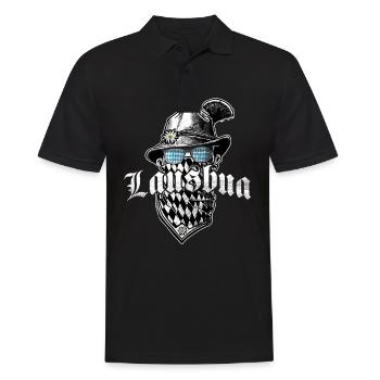 Lausbua T-Shirt Men's Traditional Shirt Traditional Shirt - Men's Polo Shirt - black - Front - Kai (181cm)