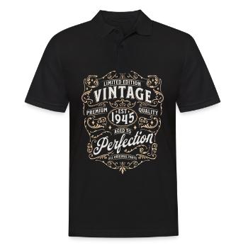 Legend 1945 Birthday legendary since 1945 - Men's Polo Shirt - black - Front - Kai (181cm)