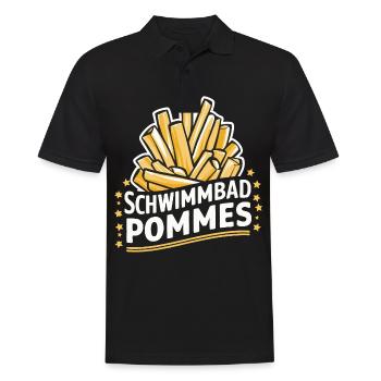Frites, frites, restauration rapide - Polo Homme - noir - Devant - Kai (181cm)
