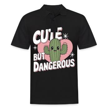 Cactus Cacti Desert Plant - Men's Polo Shirt - black - Front - Kai (181cm)