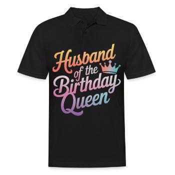 Ehemann Ehegatte Familie Hochzeit - Männer Poloshirt - Schwarz - Vorne - Kai (181cm)