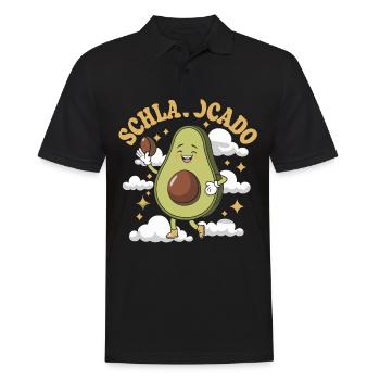 Schlavocado Avocado Offizielles Schlafshirt Schlaf - Männer Poloshirt - Schwarz - Vorne - Kai (181cm)