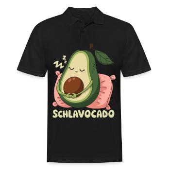 Schlavocado Avocado Offizielles Schlafshirt Schlaf - Männer Poloshirt - Schwarz - Vorne - Kai (181cm)