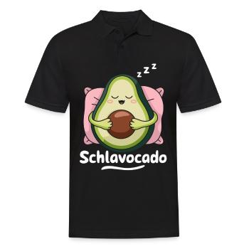 Schlavocado Avocado Offizielles Schlafshirt Schlaf - Männer Poloshirt - Schwarz - Vorne - Kai (181cm)