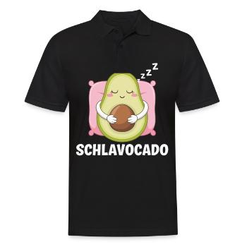 Schlavocado Avocado Offizielles Schlafshirt Schlaf - Männer Poloshirt - Schwarz - Vorne - Kai (181cm)