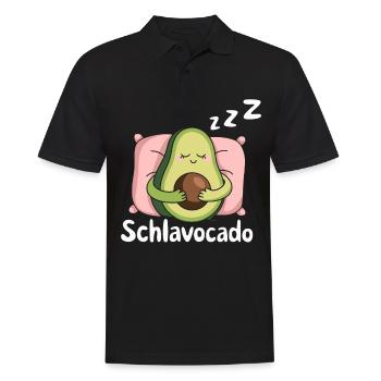 Schlavocado Avocado Offizielles Schlafshirt Schlaf - Männer Poloshirt - Schwarz - Vorne - Kai (181cm)