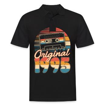30th Birthday 30 Years Born 1995 Man Woman - Men's Polo Shirt - black - Front - Kai (181cm)