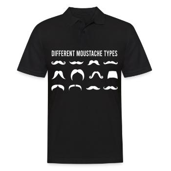 Mustache mustache mustache - Men's Polo Shirt - black - Front - Kai (181cm)