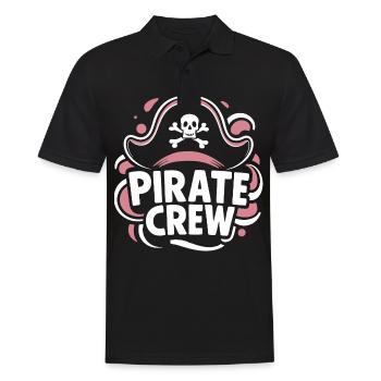 Pirate Pirate Carnaval Halloween - Polo Homme - noir - Devant - Kai (181cm)