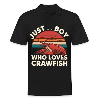 Homards, crabes, crevettes, fruits de mer - Polo Homme - noir - Devant - Kai (181cm)