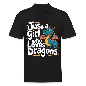 Dragon Mystique Dragon Fantasy - Polo Homme - noir - Devant - Kai (181cm)