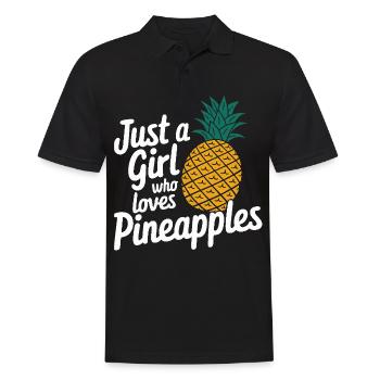 Ananas Fruit tropical hawaïen - Polo Homme - noir - Devant - Kai (181cm)