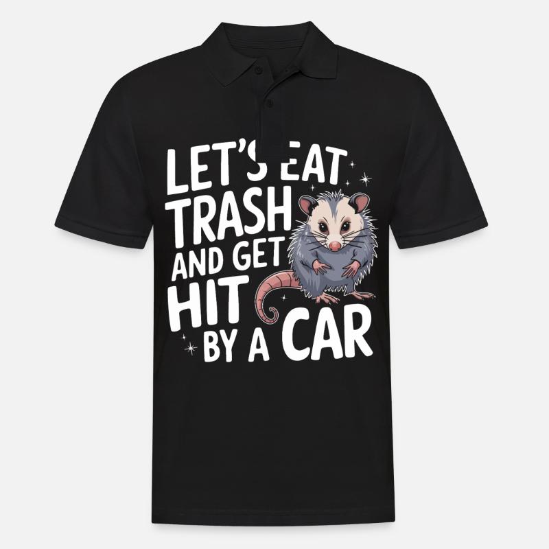 Opossum Possum Animal - Polo Homme - noir