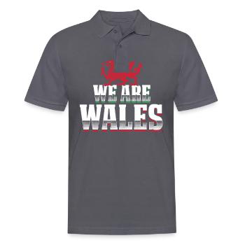 Wales - Männer Poloshirt - Anthrazit - Vorne - Nico (186cm)