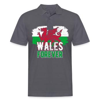 Wales - Männer Poloshirt - Anthrazit - Vorne - Nico (186cm)