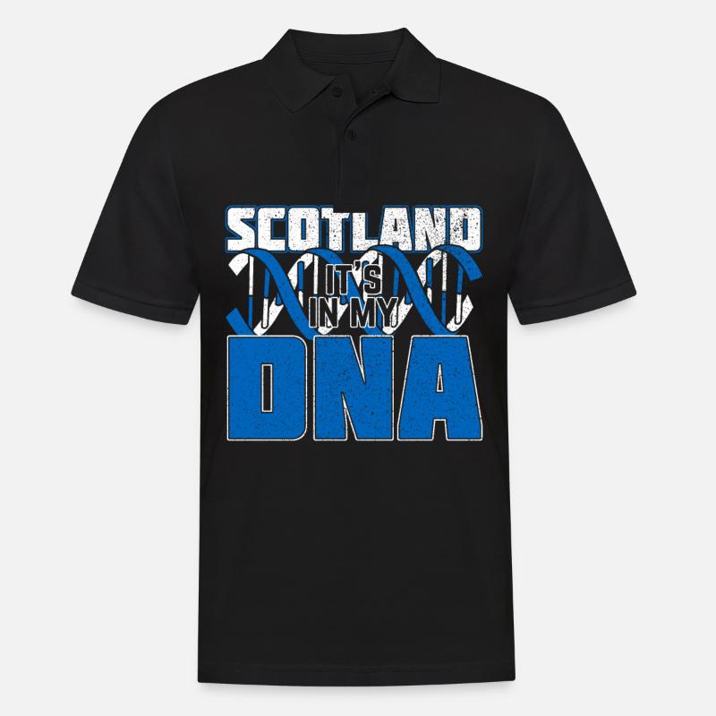 Schottland - Männer Poloshirt - Schwarz