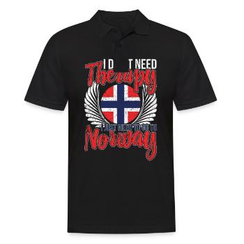 Norway - Men's Polo Shirt - black - Front - Kai (181cm)