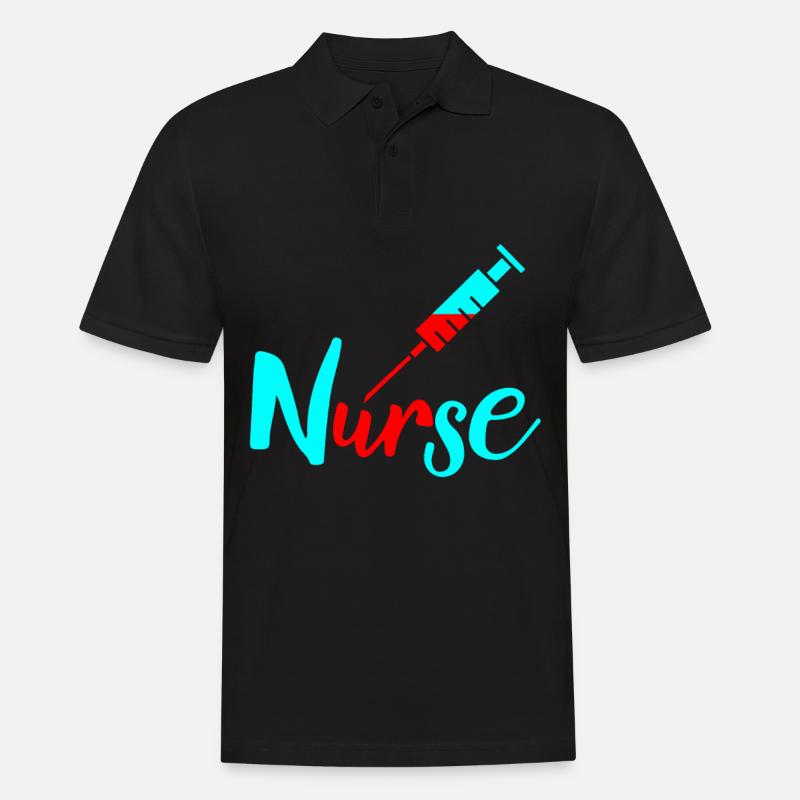 Krankenschwester - Männer Poloshirt - Schwarz