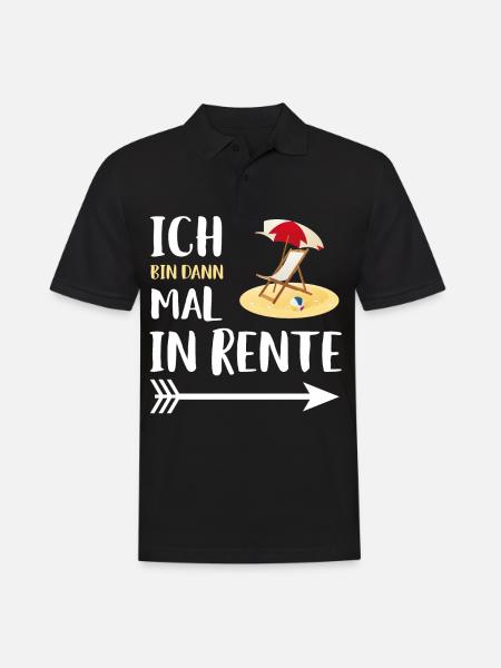 Geschenk für Rentner Ruhestand - Rente - Männer Poloshirt - Schwarz