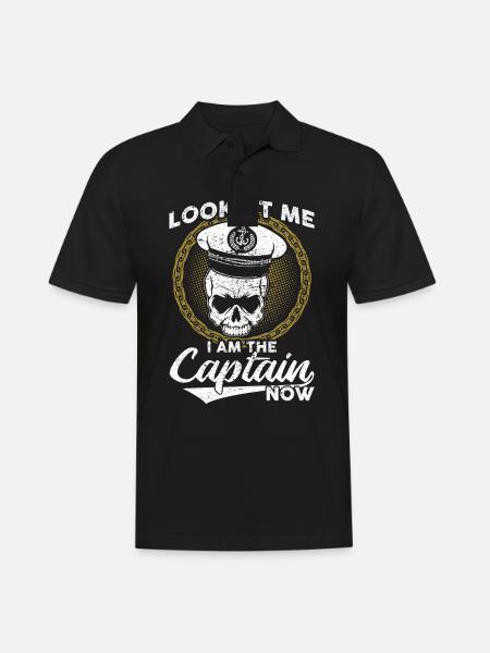 I am the captain now - Men's Polo Shirt - black