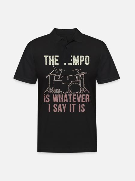 drummer - Men's Polo Shirt - black