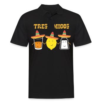 Amis Tequila, sel, citron vert ou citron et - Polo Homme - noir - Devant - Kai (181cm)