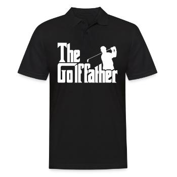 Lustiges Golfspieler Geschenk - Männer Poloshirt - Schwarz - Vorne - Kai (181cm)