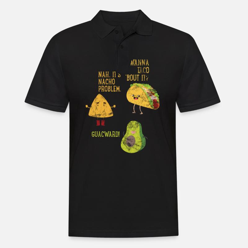 Tacos - Männer Poloshirt - Schwarz