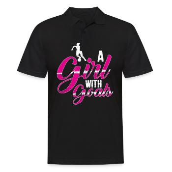 T-shirt de football fille - Polo Homme - noir - Devant - Kai (181cm)