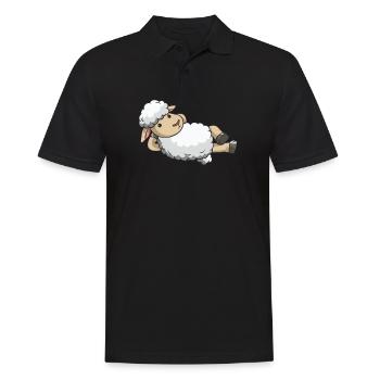 Mouton berger mouton costume mouton laine cadeau - Polo Homme - noir - Devant - Kai (181cm)