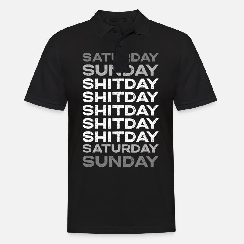 Weekend I Weekend Shitday - Men's Polo Shirt - black