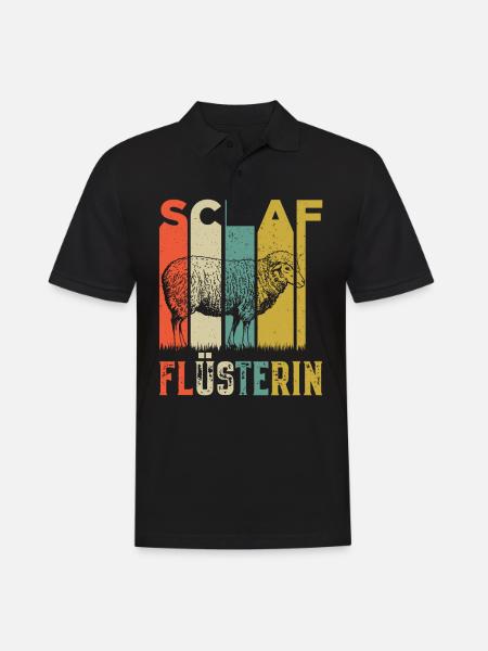 Schaf Flüsterin Landwirtin Schäfer Flüsterer - Männer Poloshirt - Schwarz