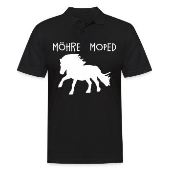 Carrot Moped Shetty Shetlandpony Pony Horse - Men's Polo Shirt - black - Front - Kai (181cm)