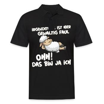 Schafe Chiller Bauern Landwirt Schäfer Schaf - Männer Poloshirt - Schwarz - Vorne - Kai (181cm)