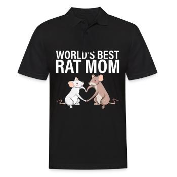 Meilleure maman rat du monde - Polo Homme - noir - Devant - Kai (181cm)